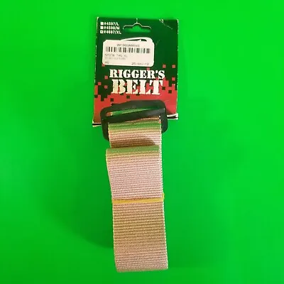 Rothco Rigger's Belt Mens XL Tan Heavy Duty Nylon Metal Cargo Buckle BDU Pants • $11