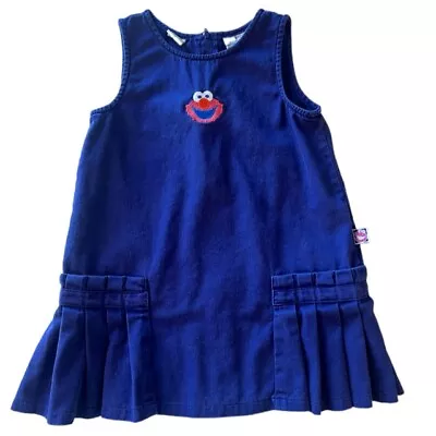 Sesame Street ELMO Girls Dress Jumper Toddler Size 4T - Vintage? • $23.95