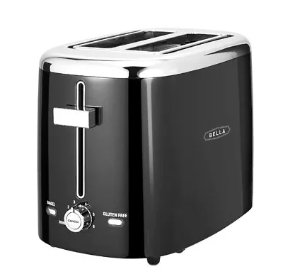 $34.99 • Buy Bella - 2-Slice Extra-Wide/Self-Centering-Slot Toaster - Black