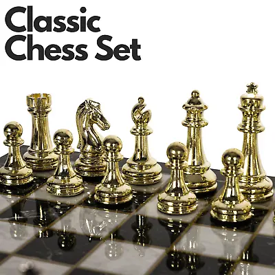 Classic Metal Chess Set • £154