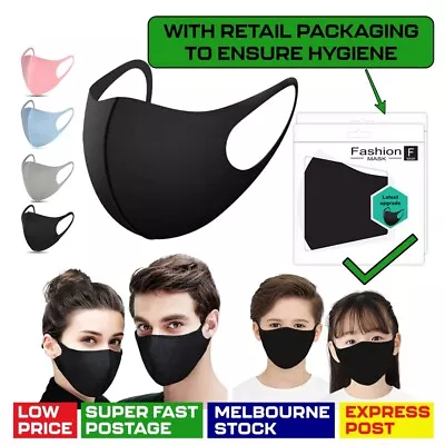 Adult Kids Unisex Washable Reusable Face Mask Mouth Cover Protective Masks AUNEW • $1.91