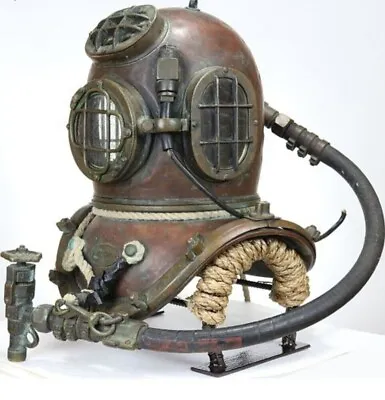 COA Incredible 1900s A.J. Morse Diving Helmet W/ History4 Light 12 Bolt Model • $2999