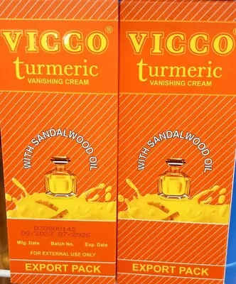 VICCO Turmeric Vanishing 60g Cream With Sandalwood Oil • £9.50