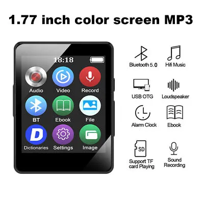 Portable Bluetooth HiFi MP3 Player Media E-Book Audio Recorder Music With USB • $12.82