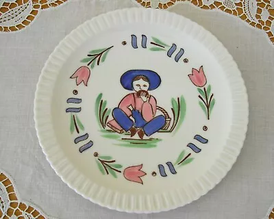 Vintage Syracuse China Lancaster Folk Art Dutch Tulips Hand Painted 6 1/4  Plate • $4.99