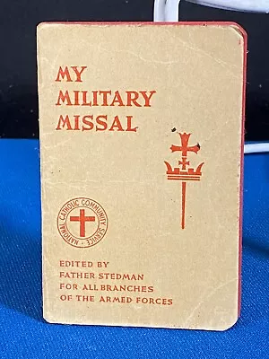 1942 My Military Missal WWII US Army Military Serviceman Catholic Pocket Book • $1.99