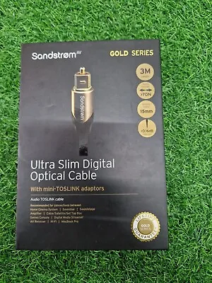 SANDSTROM Gold Series S3OPT315 Ultra SLIM DIGITAL CABLE • £18