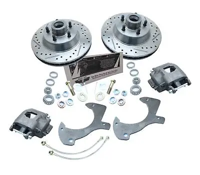 1957-72 FORD Galaxie Full Size Ford Cars Disc Brake Kit Drilled/ Slotted Rotors • $575