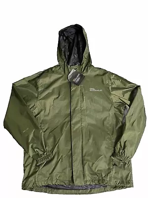 NWT Cabela’s Guidewear Rain Stopper 4MOST Green Zip Wind/Rain Jacket Men's L • $26