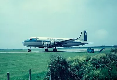 STARWAYS Douglas DC-4 G-ARIY At St Mawgan In 1963 Aircraft Slide • £3.50