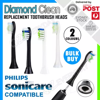 DIAMOND CLEAN Replacement Brush Heads For Philips Sonicare Toothbrushes HX6064 • $10.59