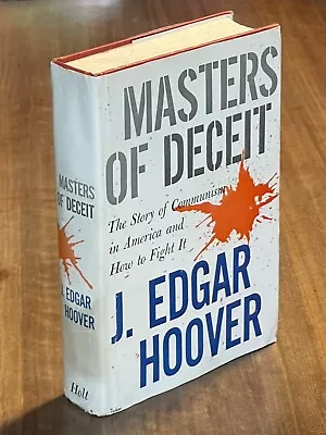 Masters Of Deceit By J. Edgar Hoover (1958 Hardcover) 3rd Printing • $29.95