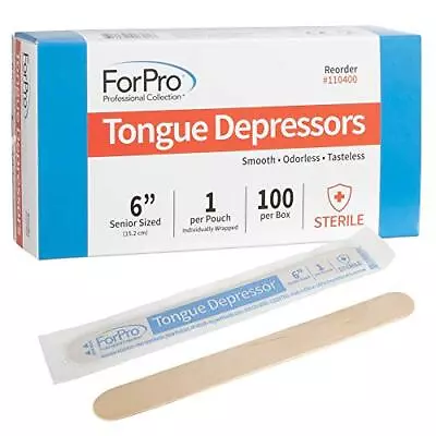 ForPro Professional Collection Senior Tongue Depressors Large Wax Applicator... • $5.75