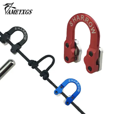 Archery Ultra Metal D Loop Ring U Rope Nock Compound Bow String  Release Arrow • $11.65