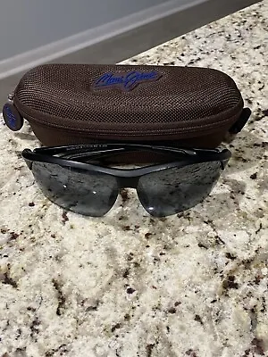 MAUI JIM Black Polarized Sunglasses MJ-429-2M NICE With Case • $39