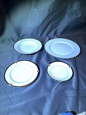 Brand NEW 4 Piece Mikasa Midnight L5542 Fine China Set (No Cup) • $50