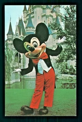 Postcard Disney World Magic Kingdom Cinderella Castle Mickey Mouse. T • $3.99