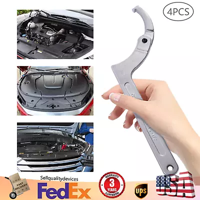 Adjustable Hook And C Pin Wrench Tools Set 4pcs With C Spanner Tool Kit 19-170mm • $40.85