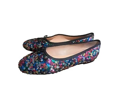 Kate Spade Women's Multicolor Sequin Honey Ballet Flats Slip On Size 9B • $53.99