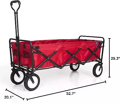 Mac Sports WTCX-201 Extended Collapsible Folding Outdoor Utility Wagon Red • $110