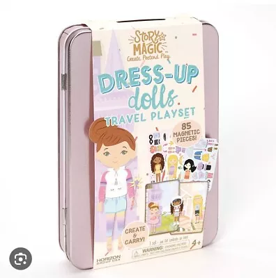 Story Magic Dress-Up Dolls Playset Pretend Play Magnetic Box Case Magnet Outfit • $22.99