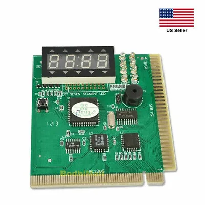 PCI & ISA Tester Diagnostics Display 4-Digit PC Debug Analyzer Motherboard Card • $9.98
