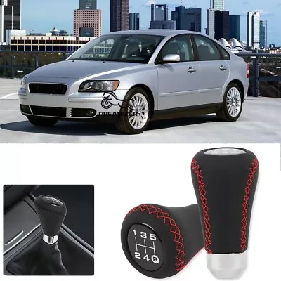 Leather Manual 5 Speed Shifter Gear Stick Shift Knob For Volvo V40 S40 S60 S90 • $14.59