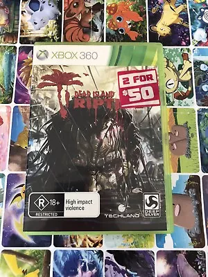 Dead Island Riptide - XBOX 360 R18 Pal Mint Disk Like New Condition • $5