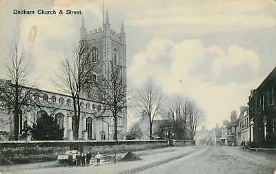 DEDHAM CHURCH & STREET ESSEX 1913 Nr Colchester Manningtree Ipswich • £1.99