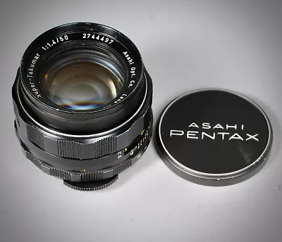Super-takumar 50mm F/1.4 Lens W Caps M42 Screwmount Asahi Pentax Clean • $100