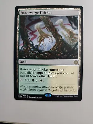 MTG Razorverge Thicket Phyrexia: All Will Be One 257/271 Regular Rare • $2.99