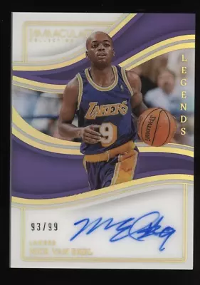 2022-23 Immaculate Acetate Legends Nick Van Exel Signed AUTO 93/99 Lakers • $3.75