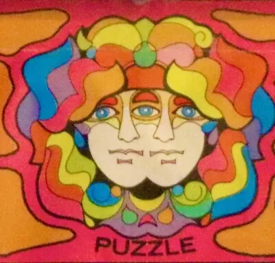 BRAIN DRAIN Vintage Mattel 1969 Set Of Two Psychedelic Puzzles TURN ON YOUR MIND • $95.98