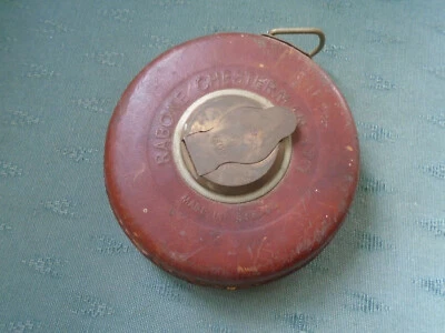 $6.25 • Buy Vintage Rabone Chesterman Ltd 50 Feet Rule Tape Measure   - See Pictures