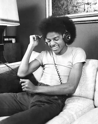 Michael Jackson With Headphones Smiling 8x10 Photo Print • $3.99