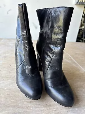 Nine West Black Leather Boots Size 9 • $25