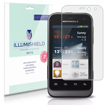 ILLumiShield Anti-Glare Matte Screen Protector 3x For Motorola DEFY Mini (XT320) • $10.95