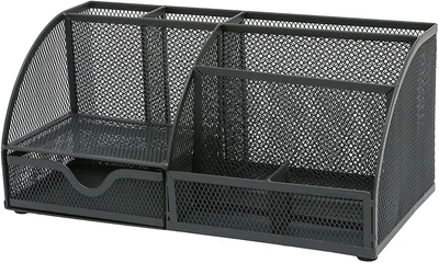 £13.95 • Buy Osco Mesh Desk Tidy Organiser Black Silver Or Rose Gold