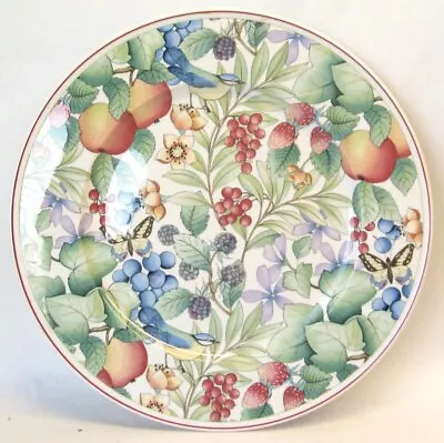 Villeroy & Boch CATALINA Floral China 11 5/8  CHOP PLATE CONTINUOUS DESIGN RARE! • $79.99