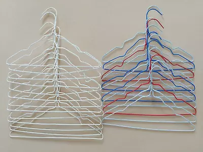 WIRE HANGERS CHILDRENS KIDS BABY VINYL COATED 12 INCHES PRE-OWNED~ Lot Of 25 • $16