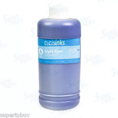 Eco-Solvent Ink LIGHT CYAN Bottle For Roland Mimaki Mutoh Printers 1000 Ml 1 L • $39.99