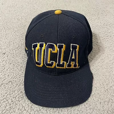 Vintage UCLA Bruins Colosseum Athletics Snapback Hat Cap Mens Blue Blockhead • $39.95