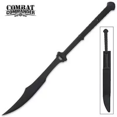 40  Two Handed Full Tang Sword Machete Tactical Spartan Blade With Sheath • $57.99