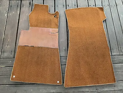 73-76 Mercedes W107 Front L&R Loop Pile Tobacco Color Carpet 1076840330 • $149