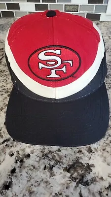 1990s CLEAN Vintage San Francisco 49ers SnapBack Apex One NFL Hat Cap • $70