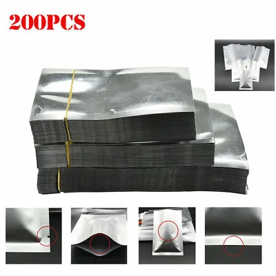   100-500PCS Aluminum Foil Mylar Bag Vacuum Sealer Food Storage Package Pouch • $20.99