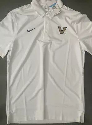 Nike Vanderbilt Team Issued White Polo (NEW) • $38