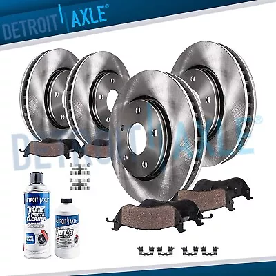 Front Rear Rotors Ceramic Brake Pads For 2005 2006 2007 2008 - 2012 Acura RL • $186.24