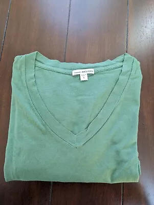 James Perse T Shirt Mens XXL 5 Green V Neck Short Sleeve  Men • $35