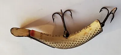 Pair Vintage Lazy Ike Flies/Baits/Lures 2 Long 1-Double Treble Hooks Flat Fish? • $6.65